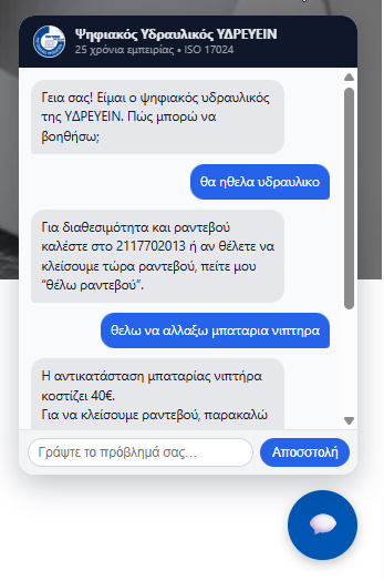 ΥΔΡΕΥΕΙΝ AI